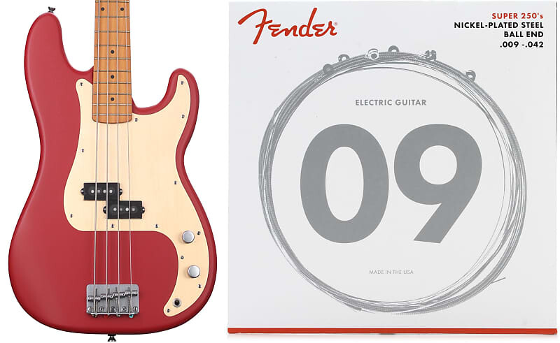 Squier 40th Anniversary Vintage Edition Precision Bass - Satin Dakota Red Bundle со струнами для электрогитары Fender 250L Super 250 из никелированной стали - .009-.042 Light Squier + Fender 0379530554=1 0730250403=1
Squier 40th Anniversary Vintage Edition Precision Bass - Satin Dakota Red Bundle со струнами для электрогитары Fender 250L Super 250 из никелированной стали - .009-.042 Light Squier + Fender 0379530554=1 0730250403=1