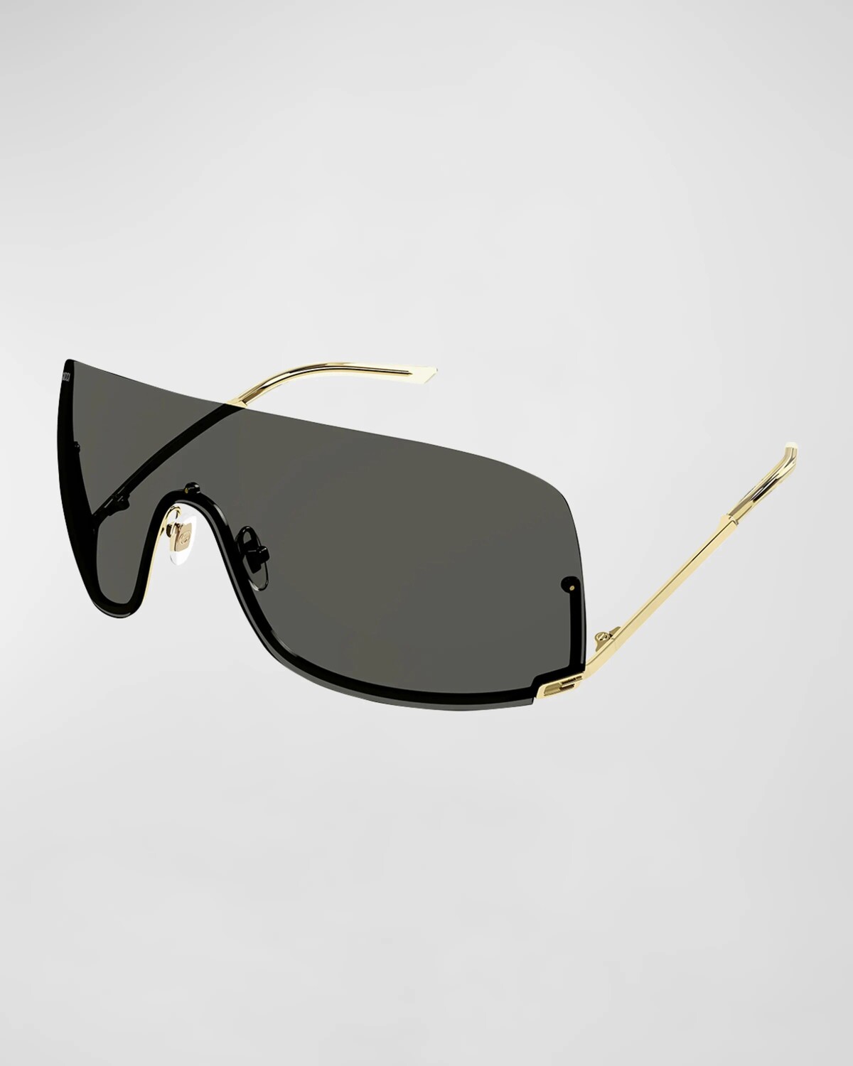 Солнцезащитные очки без оправы с металлической защитой Gucci, цвет Shiny Endura Gold
Солнцезащитные очки без оправы с металлической защитой Gucci, цвет Shiny Endura Gold
