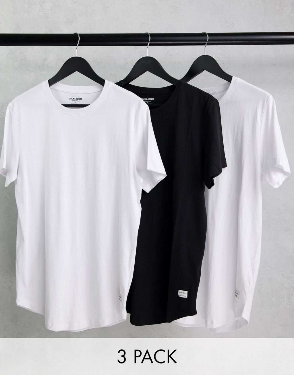 Набор из трех удлиненных футболок белого/белого/черного цвета Jack & Jones Originals
Набор из трех удлиненных футболок белого/белого/черного цвета Jack & Jones Originals