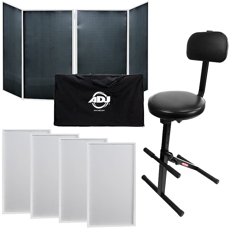 American DJ Event Facade II White DJ Frontboard w/Carry Bag + Chair American DJ Event Facade II White DJ Frontboard w/ Carry Bag + Chair
American DJ Event Facade II White DJ Frontboard w/Carry Bag + Chair American DJ Event Facade II White DJ Frontboard w/ Carry Bag + Chair