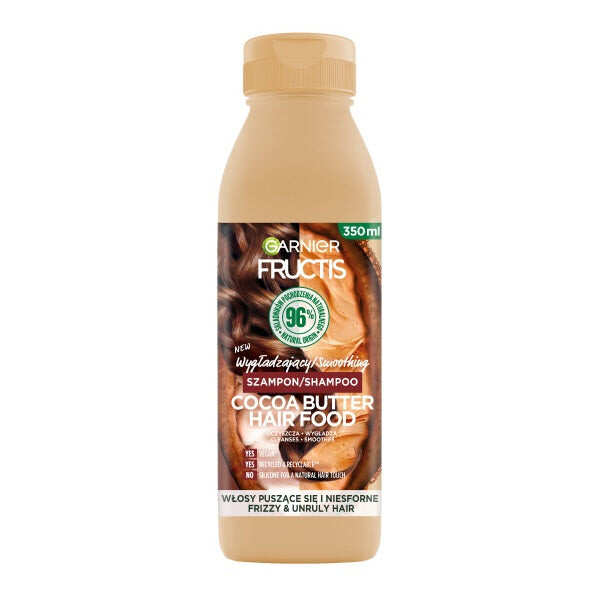 Garnier Fructis Cocoa Butter Hair Food разглаживающий шампунь для вьющихся и непослушных волос 350мл
Garnier Fructis Cocoa Butter Hair Food разглаживающий шампунь для вьющихся и непослушных волос 350мл