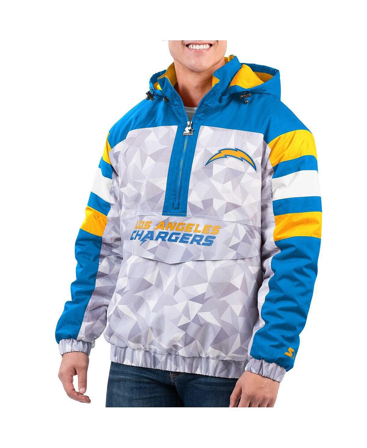 Мужская бело-голубая куртка los angeles chargers friday night gridiron raglan с капюшоном и молнией до половины Starter, мульти
Мужская бело-голубая куртка los angeles chargers friday night gridiron raglan с капюшоном и молнией до половины Starter, мульти