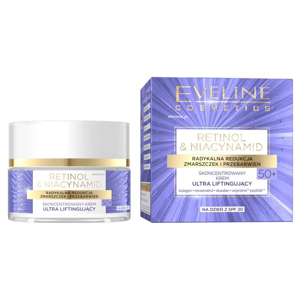 Eveline Cosmetics Концентрированный дневной крем-лифтинг с ретинолом и ниацинамидом 50+ 50мл
Eveline Cosmetics Концентрированный дневной крем-лифтинг с ретинолом и ниацинамидом 50+ 50мл