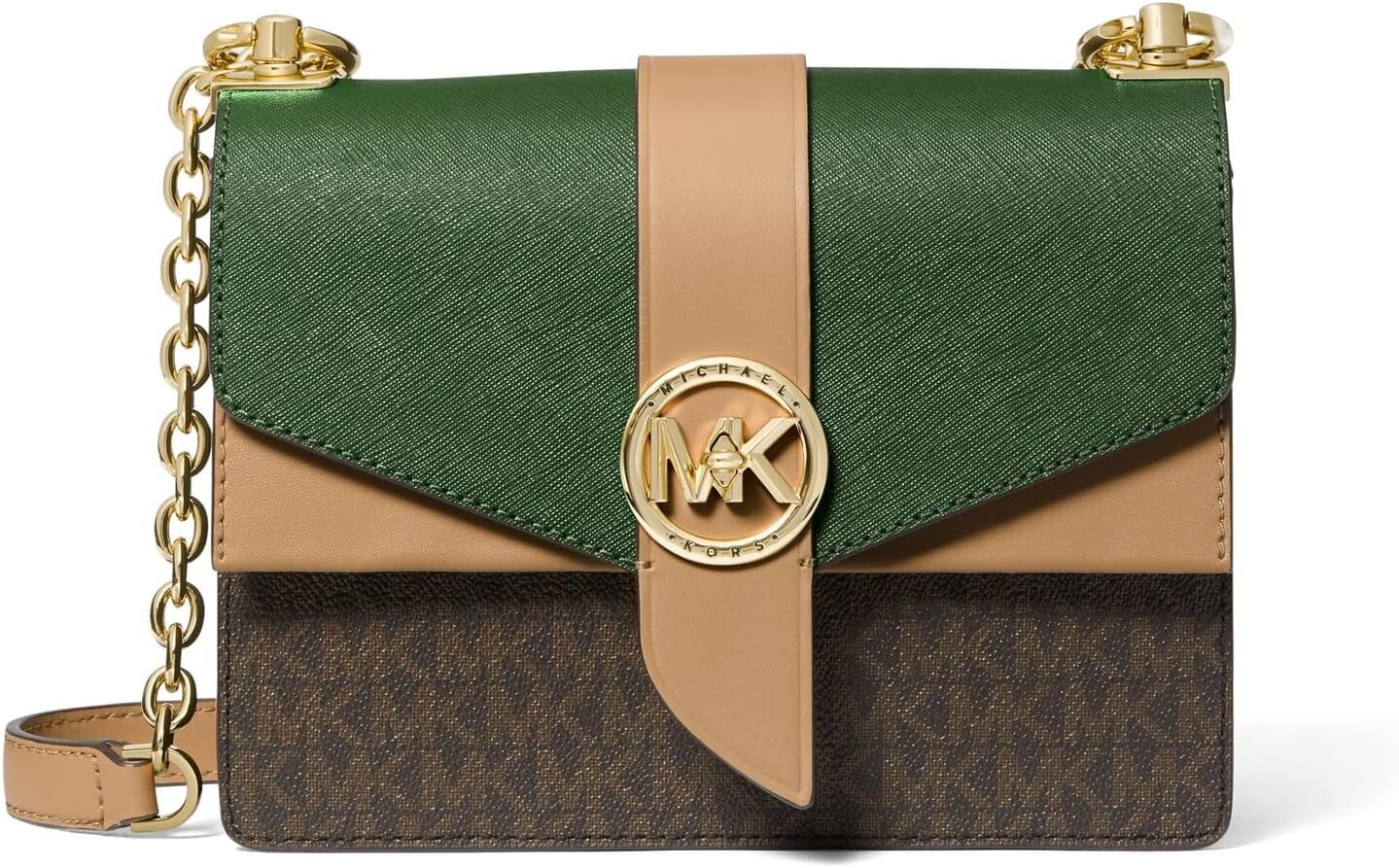 Маленькая сумка через плечо-трансформер Greenwich MICHAEL Michael Kors, цвет Amazon Green Multi
Маленькая сумка через плечо-трансформер Greenwich MICHAEL Michael Kors, цвет Amazon Green Multi