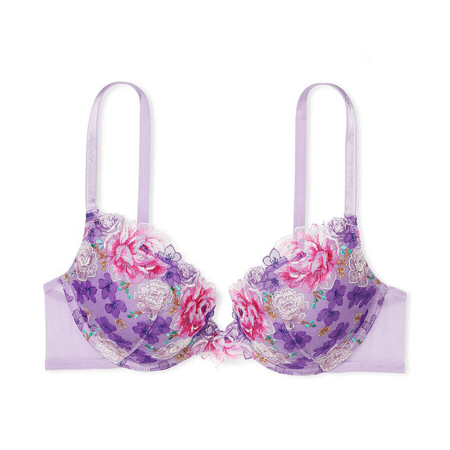Бюстгальтер Victoria's Secret Dream Angels Floral Embroidery Push-Up, фиолетовый/мультиколор
Бюстгальтер Victoria's Secret Dream Angels Floral Embroidery Push-Up, фиолетовый/мультиколор