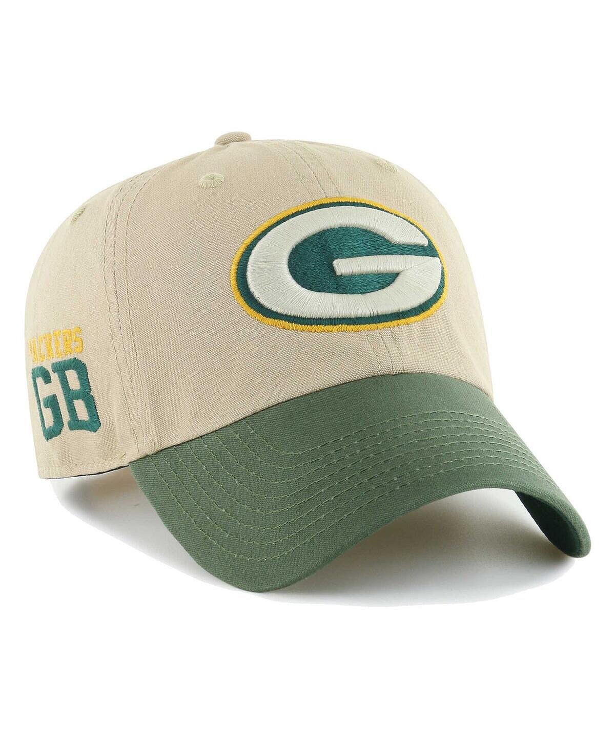 Мужская регулируемая шляпа цвета хаки, зеленого Green Bay Packers Ashford Clean Up '47 Brand
Мужская регулируемая шляпа цвета хаки, зеленого Green Bay Packers Ashford Clean Up '47 Brand