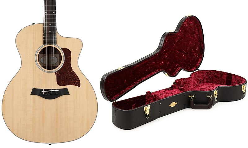 Электроакустическая гитара Taylor 214ce Deluxe, натуральная, с задней декой и обечайками из многослойного палисандра, в комплекте с кейсом Taylor Deluxe Hardshell Grand Auditorium F202002111003280000-0351=1 K0404011000300=1
Электроакустическая гитара Taylor 214ce Deluxe, натуральная, с задней декой и обечайками из многослойного палисандра, в комплекте с кейсом Taylor Deluxe Hardshell Grand Auditorium F202002111003280000-0351=1 K0404011000300=1