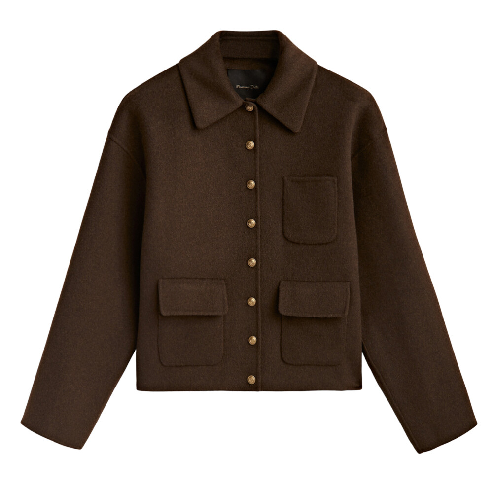 Короткое пальто Massimo Dutti Wool Blend With Gold-toned Buttons, зелено-коричневый
Короткое пальто Massimo Dutti Wool Blend With Gold-toned Buttons, зелено-коричневый
