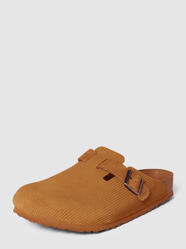 Тапочки из натуральной кожи модель "Бостон" Birkenstock, светло-коричневый
Тапочки из натуральной кожи модель "Бостон" Birkenstock, светло-коричневый