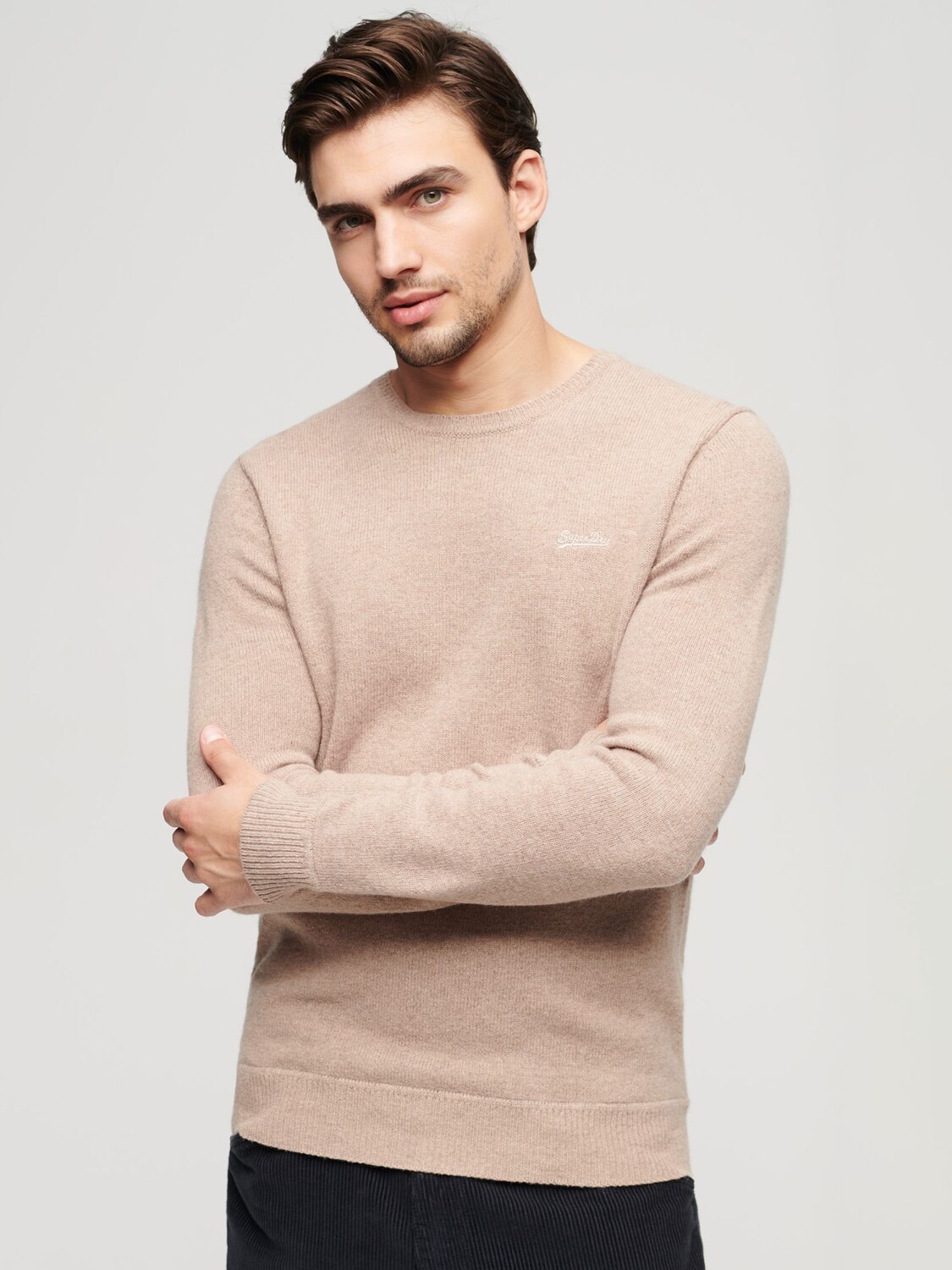 Джемпер Essential из смесовой шерсти с круглым вырезом Superdry, березовый коричневый мергель
Джемпер Essential из смесовой шерсти с круглым вырезом Superdry, березовый коричневый мергель