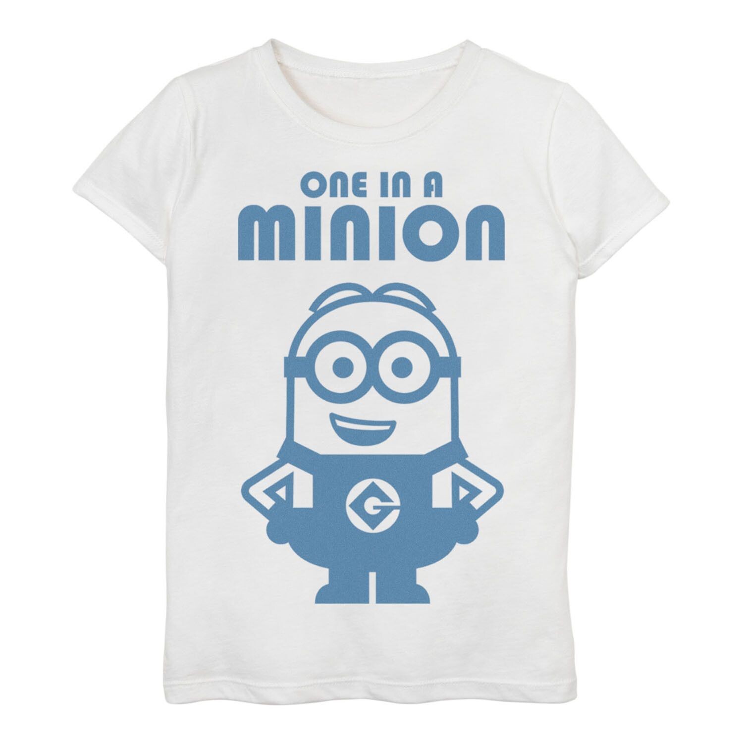 Голубая футболка Minions для девочек от 3 до 16 лет с изображением боба One In A Minion Licensed Character
Голубая футболка Minions для девочек от 3 до 16 лет с изображением боба One In A Minion Licensed Character