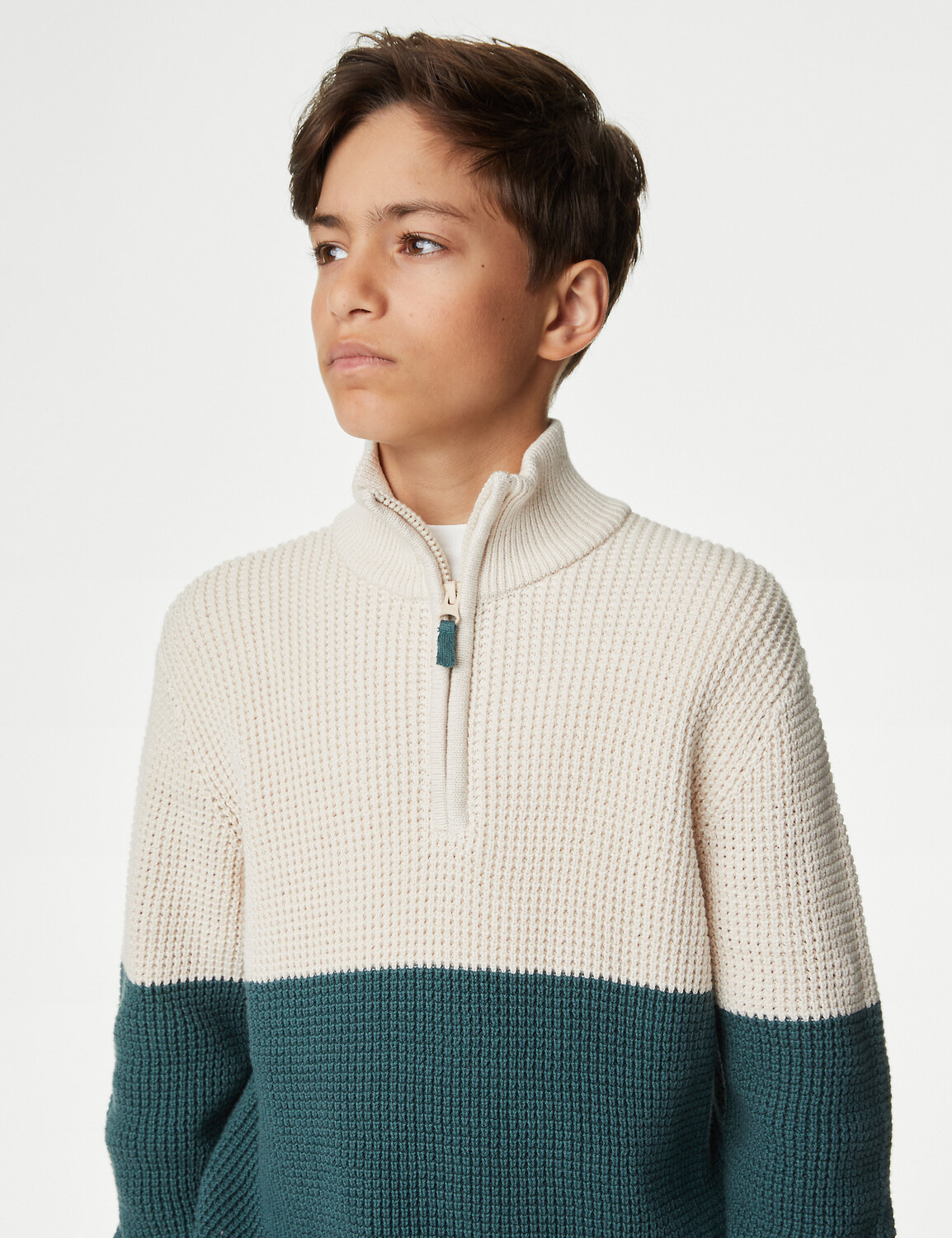 Джемпер с вафельной молнией из чистого хлопка (6–16 лет) Marks & Spencer, зеленый микс
Джемпер с вафельной молнией из чистого хлопка (6–16 лет) Marks & Spencer, зеленый микс