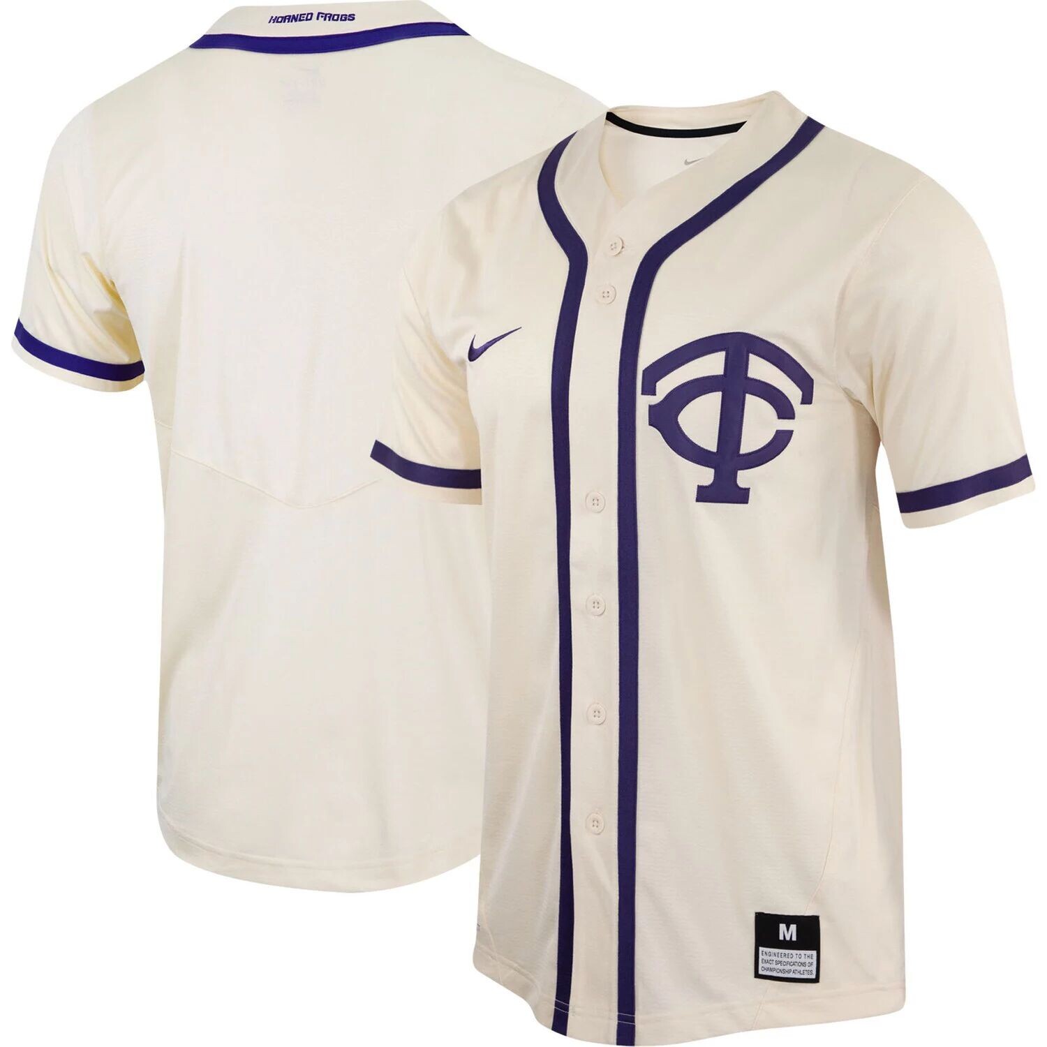 Мужская бейсбольная майка из натурального материала TCU Horned Frogs реплика Nike
Мужская бейсбольная майка из натурального материала TCU Horned Frogs реплика Nike