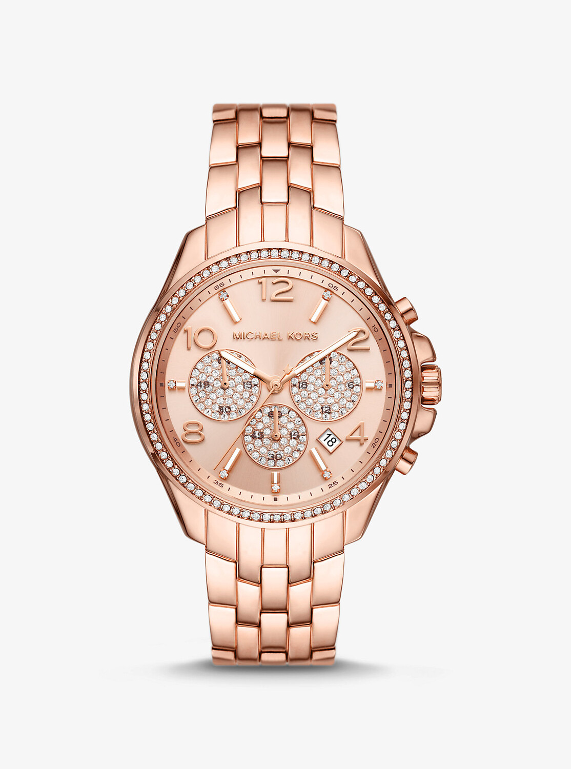 Крупногабаритные часы Pilot с паве цвета розового золота Michael Kors, розовый
Крупногабаритные часы Pilot с паве цвета розового золота Michael Kors, розовый
