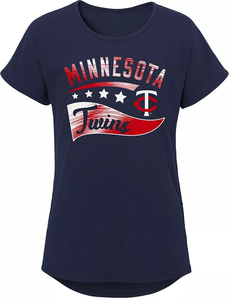 Outerstuff Темно-синяя футболка Minnesota Twins Big Wave для девочек MLB Team Apparel 8–20
Outerstuff Темно-синяя футболка Minnesota Twins Big Wave для девочек MLB Team Apparel 8–20