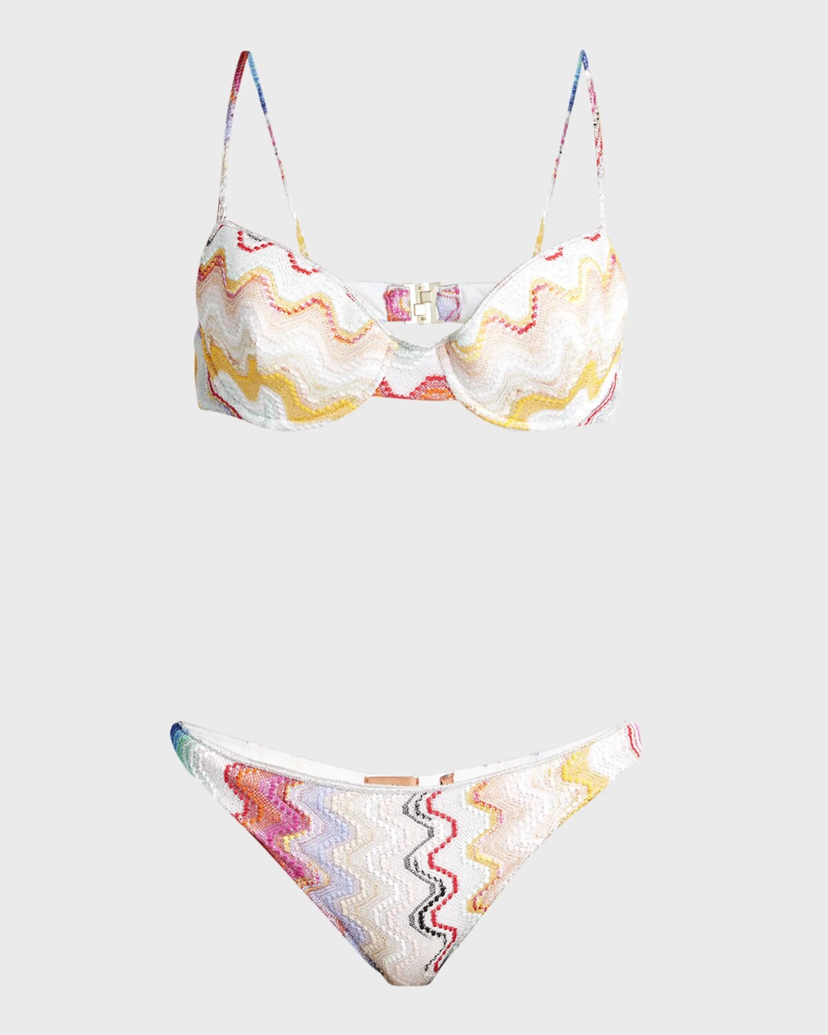 Комплект бикини из двух частей вязки зигзагом Missoni, цвет Multicolor White Base
Комплект бикини из двух частей вязки зигзагом Missoni, цвет Multicolor White Base