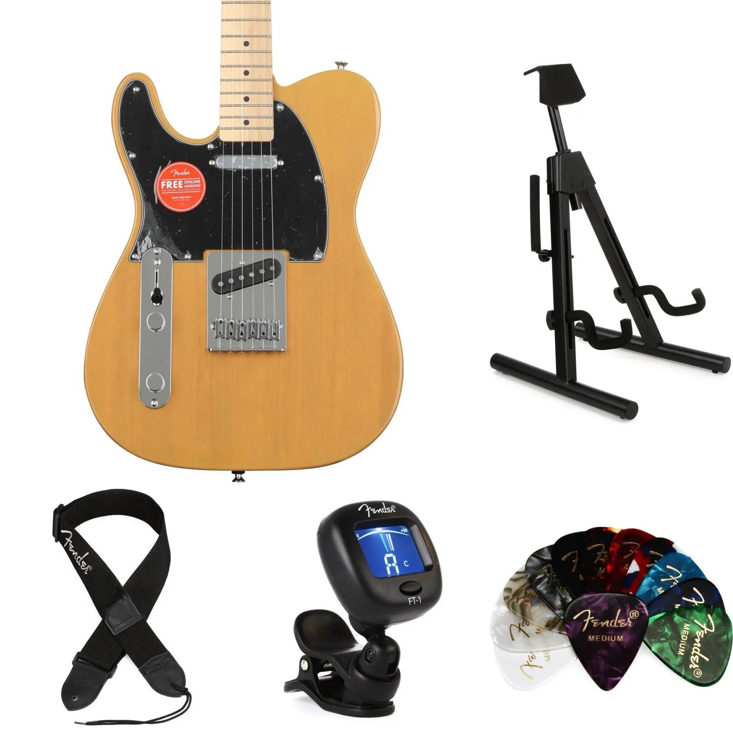 Набор Squier Affinity Telecaster Essentials для левшей — ирисовая блондинка с кленовой накладкой на гриф
Набор Squier Affinity Telecaster Essentials для левшей — ирисовая блондинка с кленовой накладкой на гриф
