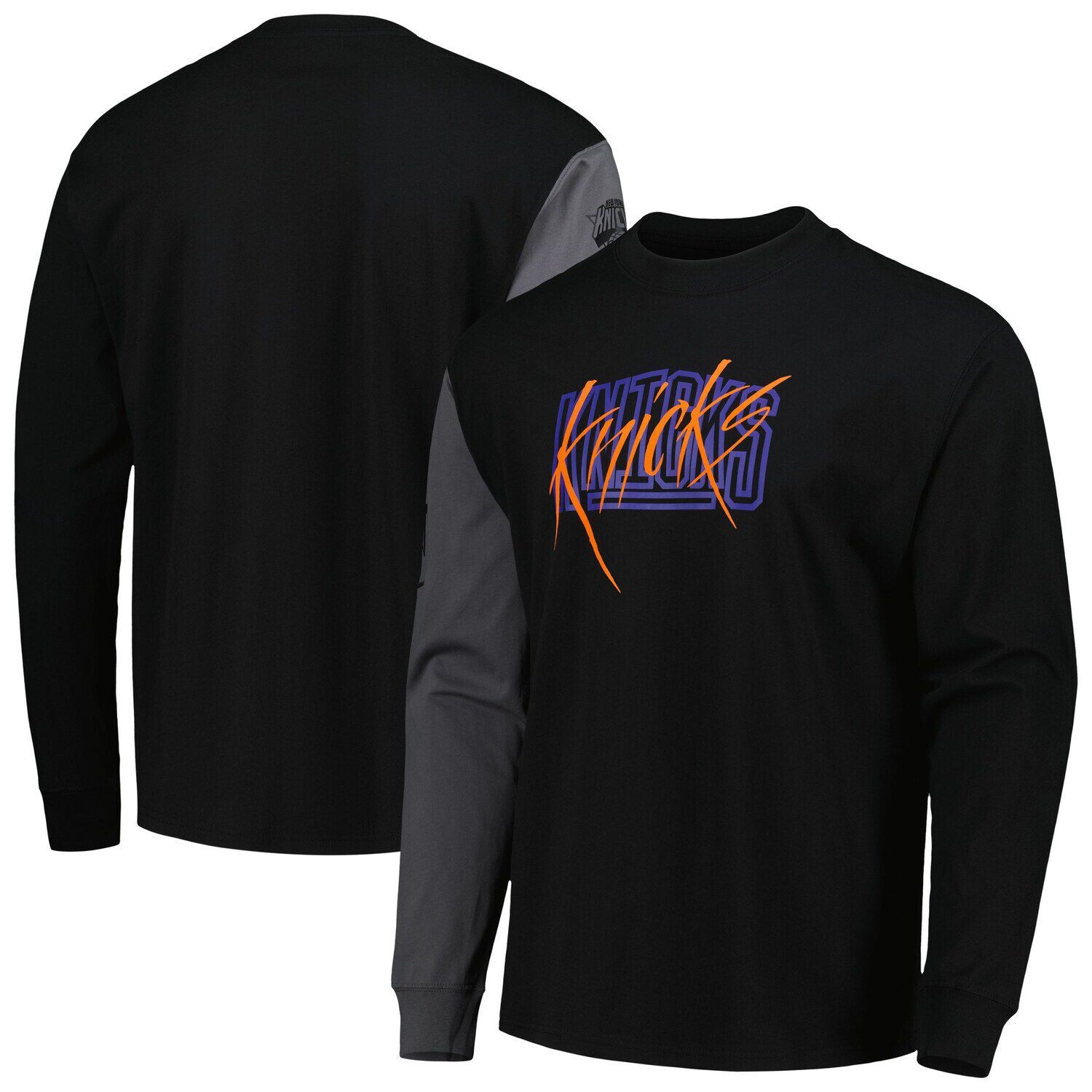 Мужская черная футболка с длинным рукавом New York Knicks Courtside Versus Flight MAX90 Nike, Черный
Мужская черная футболка с длинным рукавом New York Knicks Courtside Versus Flight MAX90 Nike, Черный