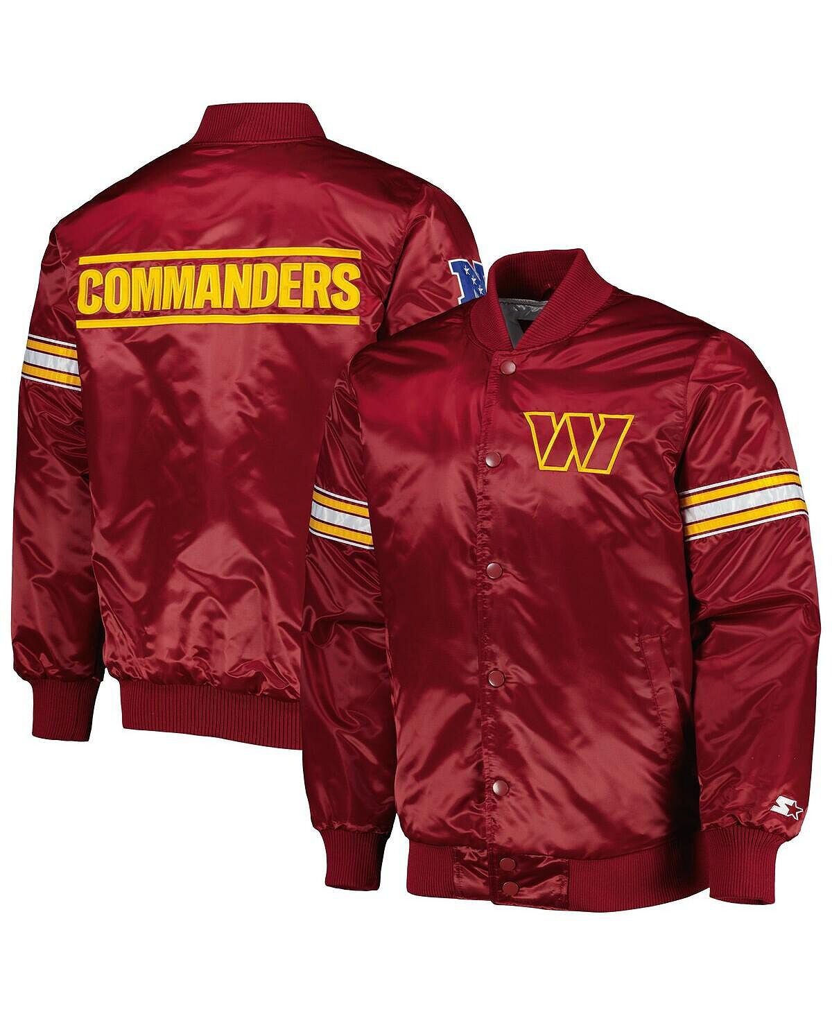 Мужская бордовая куртка Washington Commanders The Pick and Roll с застежкой на пуговицы Starter, Красный
Мужская бордовая куртка Washington Commanders The Pick and Roll с застежкой на пуговицы Starter, Красный