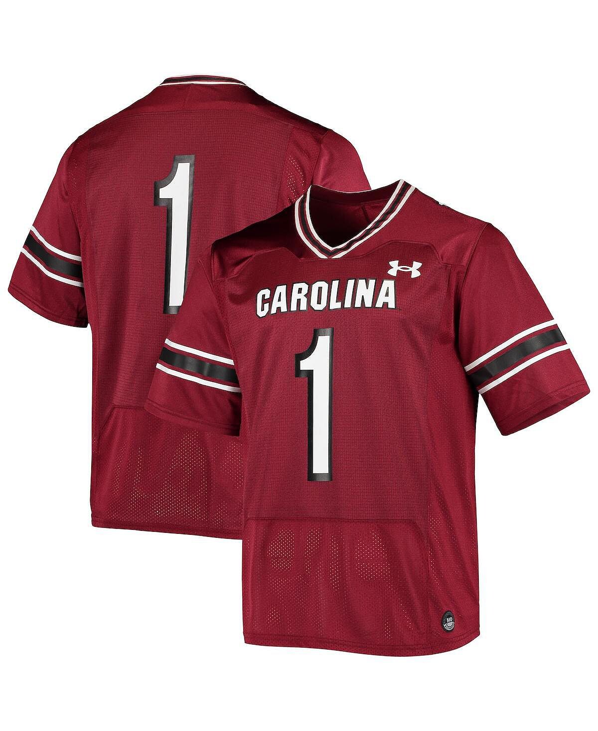 Мужская футболка №1 Garnet South Carolina Gamecocks с логотипом, реплика, футбольное джерси Under Armour
Мужская футболка №1 Garnet South Carolina Gamecocks с логотипом, реплика, футбольное джерси Under Armour