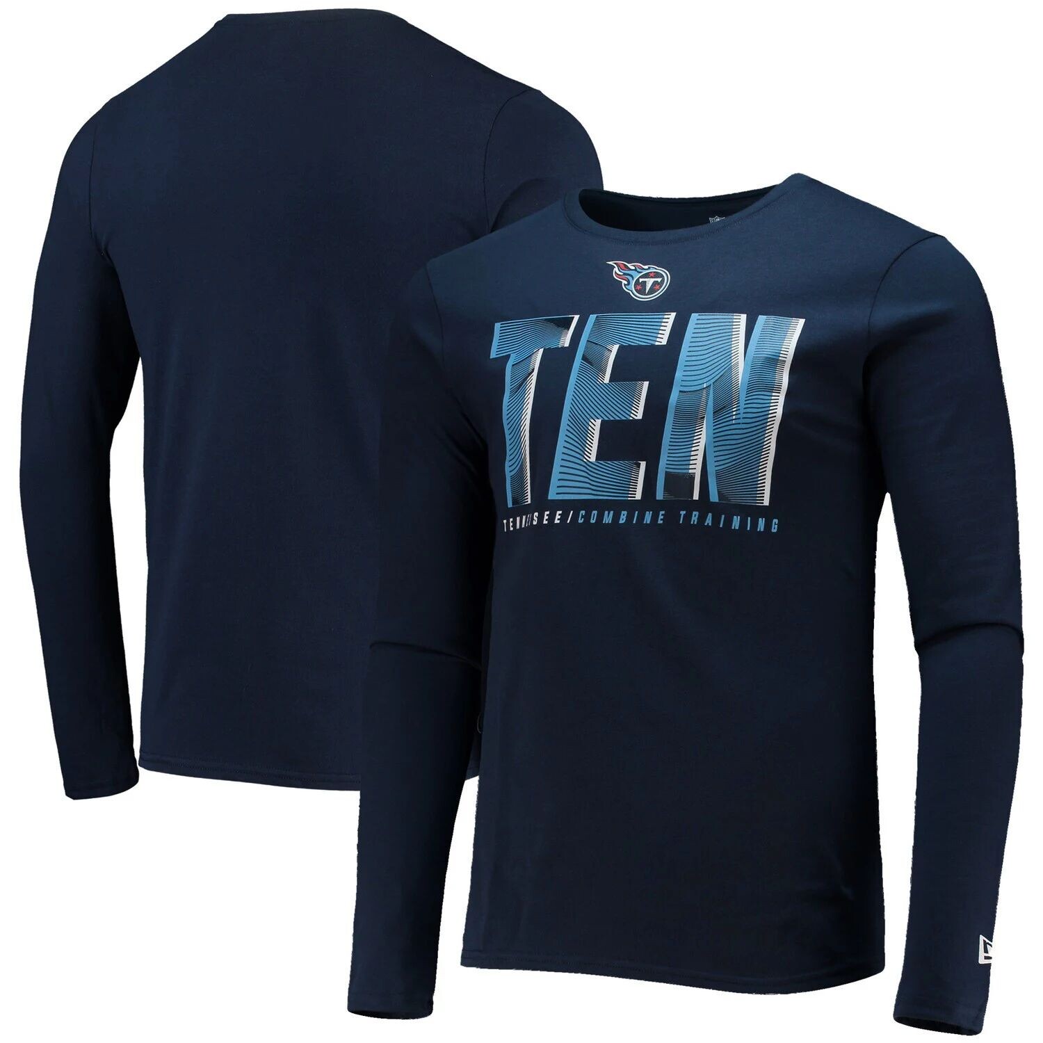 Мужская темно-синяя футболка Tennessee Titans с длинными рукавами и аутентичной статической аббревиатурой New Era, Синий
Мужская темно-синяя футболка Tennessee Titans с длинными рукавами и аутентичной статической аббревиатурой New Era, Синий