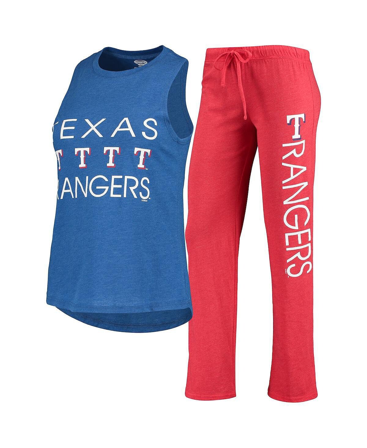 Женская красная майка и брюки Royal Texas Rangers Meter Muscle, комплект для сна Concepts Sport
Женская красная майка и брюки Royal Texas Rangers Meter Muscle, комплект для сна Concepts Sport