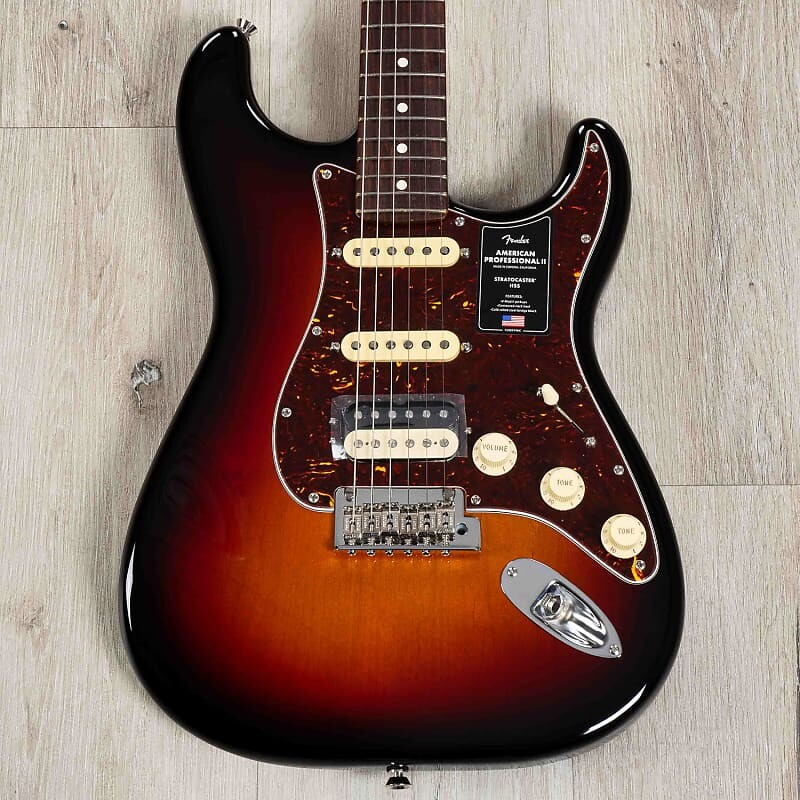 Электрогитара Fender American Professional II Stratocaster HSS Guitar, Rosewood, 3-Color Burst
Электрогитара Fender American Professional II Stratocaster HSS Guitar, Rosewood, 3-Color Burst
