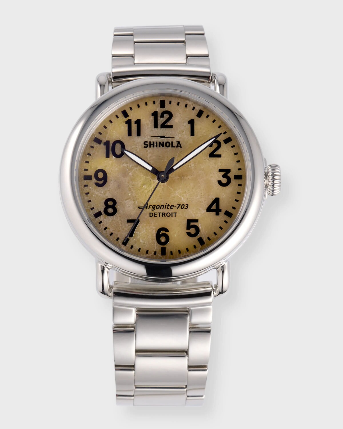 Мужские часы-браслет Runwell Petoskey с каменным циферблатом, 41 мм Shinola, цвет Petoskey
Мужские часы-браслет Runwell Petoskey с каменным циферблатом, 41 мм Shinola, цвет Petoskey