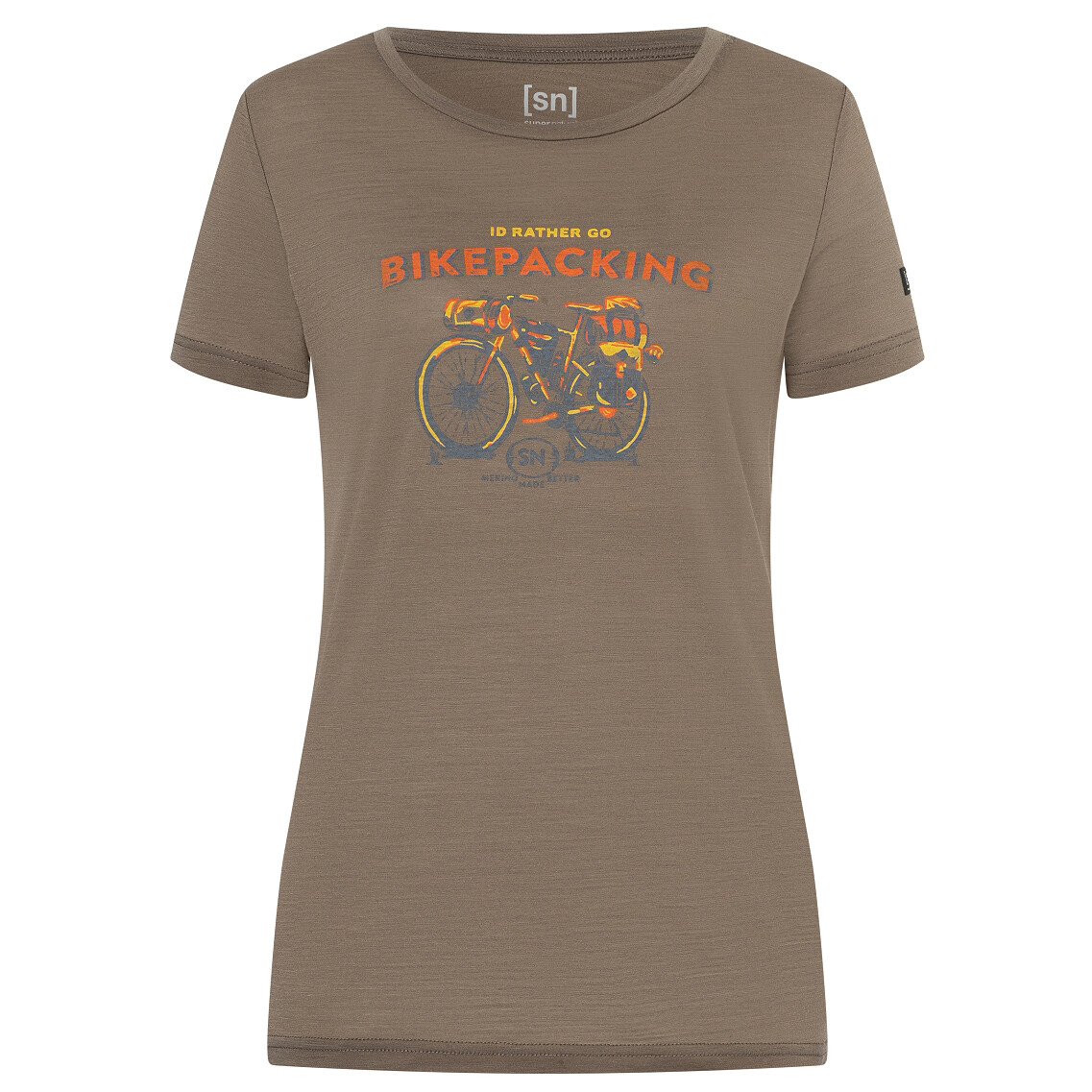 Рубашка из мериноса Super Natural Women's Bikepacking Tee, цвет Brindle/Various
Рубашка из мериноса Super Natural Women's Bikepacking Tee, цвет Brindle/Various