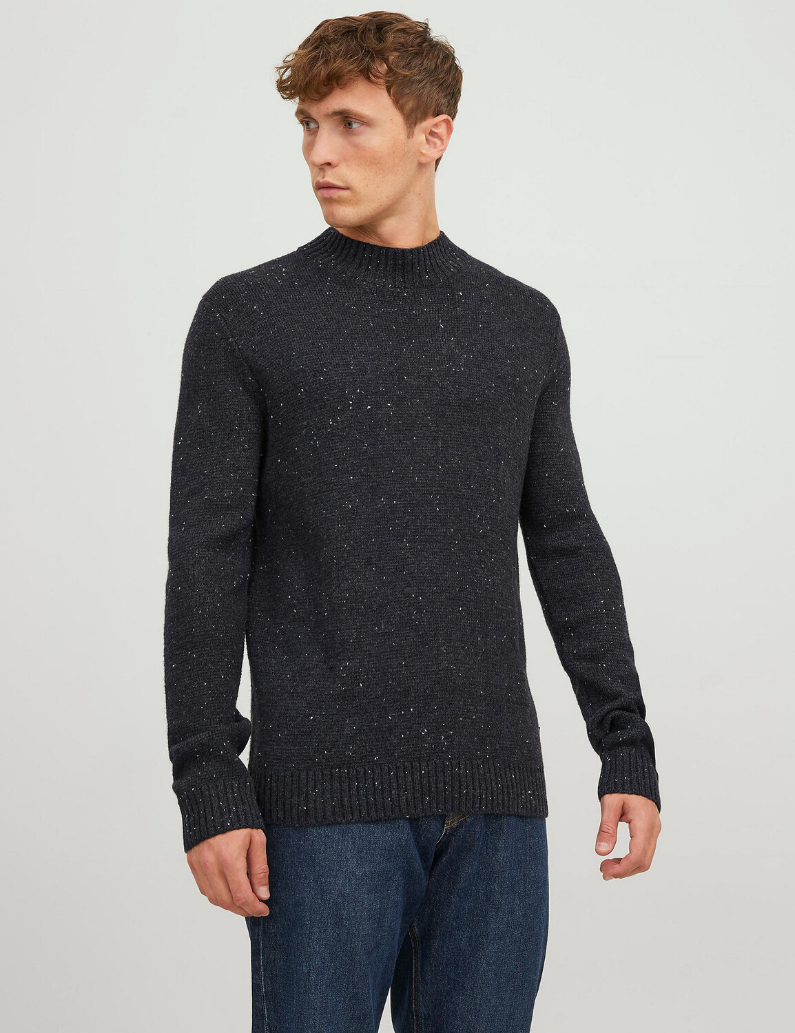 Джемпер из хлопковой смеси с фактурным воротником-воронкой JACK & JONES, серый микс
Джемпер из хлопковой смеси с фактурным воротником-воронкой JACK & JONES, серый микс