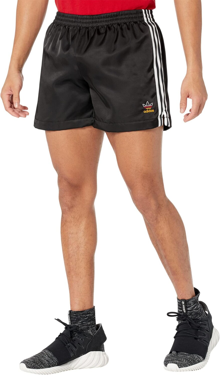 Тканые шорты с 3 полосками adidas, цвет Black/White/Team Power Red/Team Collegiate Gold
Тканые шорты с 3 полосками adidas, цвет Black/White/Team Power Red/Team Collegiate Gold