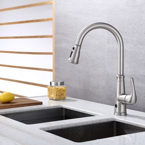 Однорычажный выдвижной Распылитель RUNFINE с кухонным краном без помощи рук, brushed nickel
Однорычажный выдвижной Распылитель RUNFINE с кухонным краном без помощи рук, brushed nickel