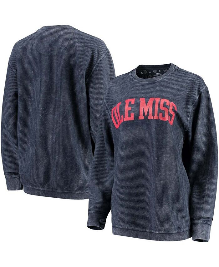 Женский темно-синий базовый пуловер с аркой Ole Miss Rebels Comfy Cord в винтажном стиле Pressbox, синий
Женский темно-синий базовый пуловер с аркой Ole Miss Rebels Comfy Cord в винтажном стиле Pressbox, синий