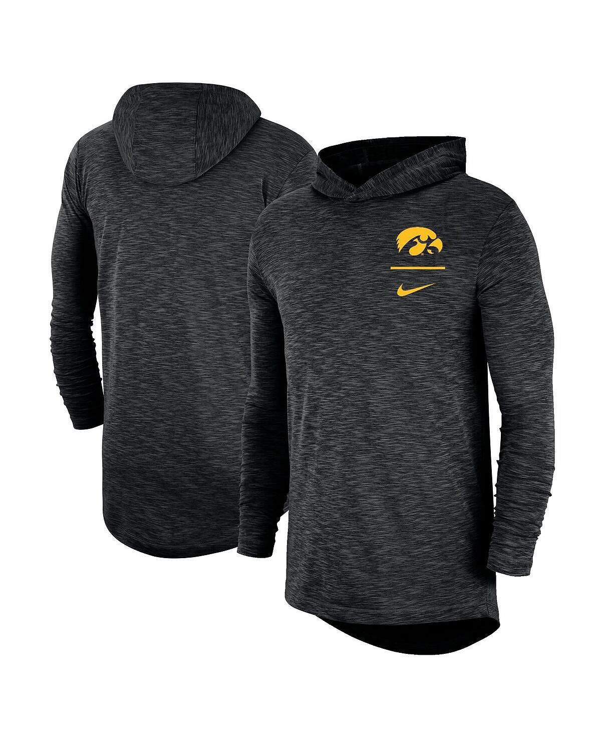 Мужская черная футболка с капюшоном с длинным рукавом iowa hawkeyes slub performance Nike, черный
Мужская черная футболка с капюшоном с длинным рукавом iowa hawkeyes slub performance Nike, черный