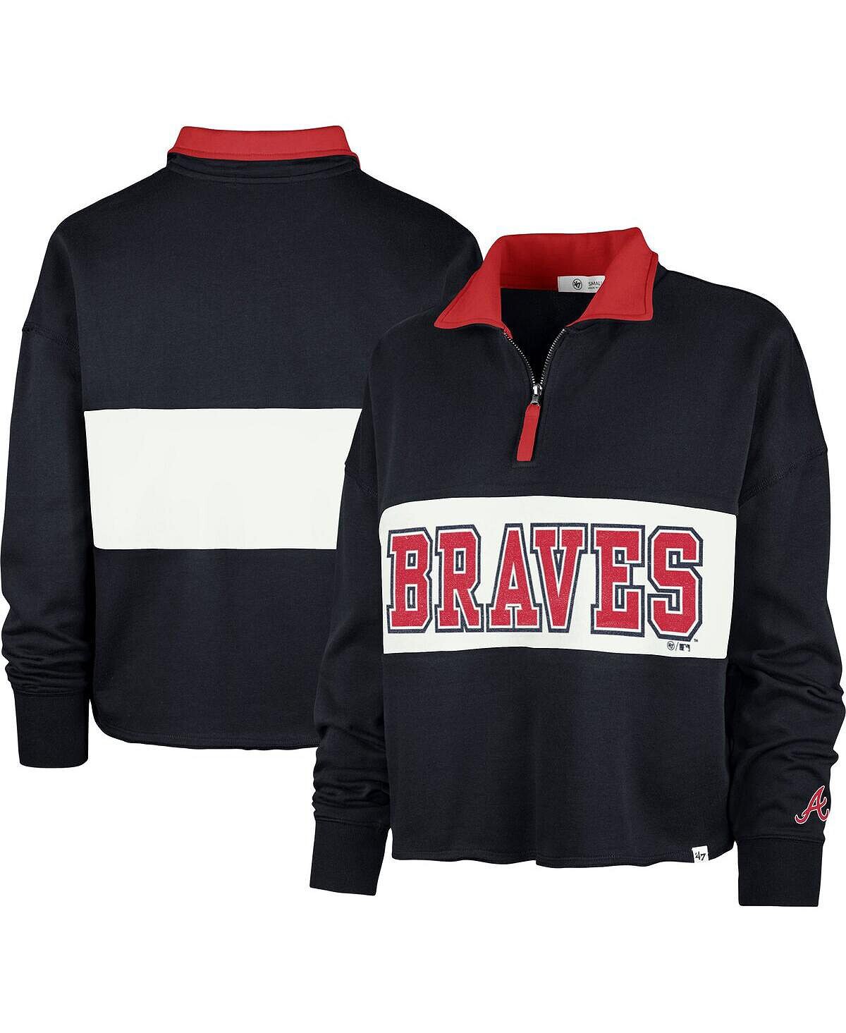 Женский темно-синий укороченный топ с молнией в четверть Atlanta Braves Remi '47 Brand, темно-синий
Женский темно-синий укороченный топ с молнией в четверть Atlanta Braves Remi '47 Brand, темно-синий