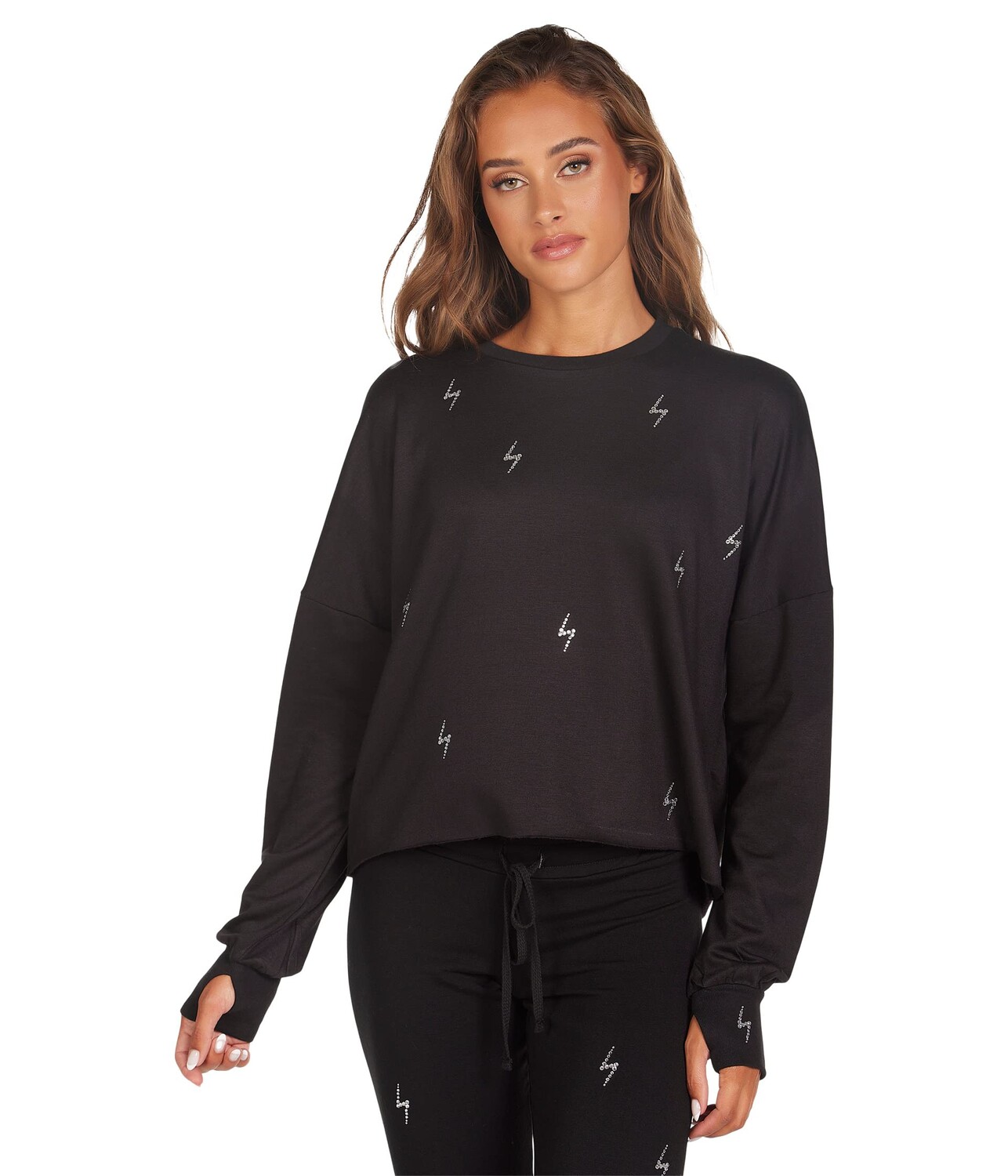 Толстовка Michael Lauren, Lucio Crop Sweatshirt with Electric Bolt Crystals, Черный
Толстовка Michael Lauren, Lucio Crop Sweatshirt with Electric Bolt Crystals, Черный
