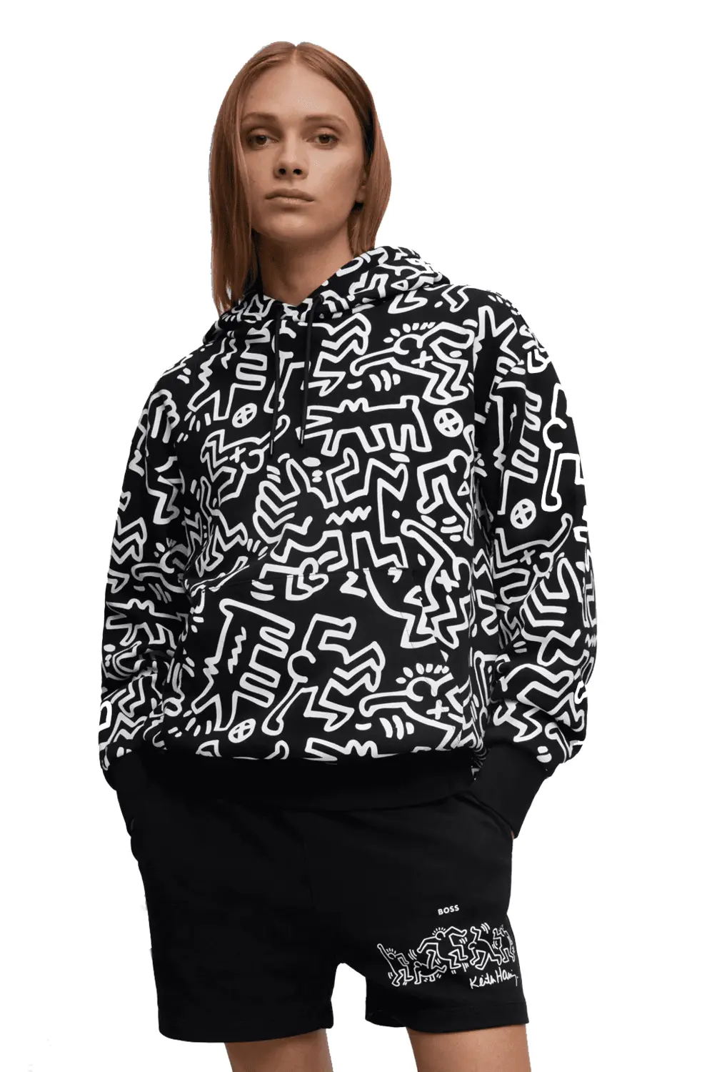 Толстовка Hugo Boss X Keith Haring хлопчатобумажная со специальным рисунком Unisex, черный/белый
Толстовка Hugo Boss X Keith Haring хлопчатобумажная со специальным рисунком Unisex, черный/белый
