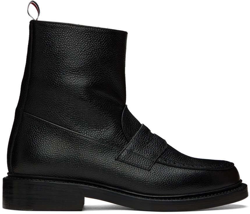Черные ботильоны Penny Loafer Thom Browne, Черный, Черные ботильоны Penny Loafer Thom Browne
Черные ботильоны Penny Loafer Thom Browne, Черный, Черные ботильоны Penny Loafer Thom Browne