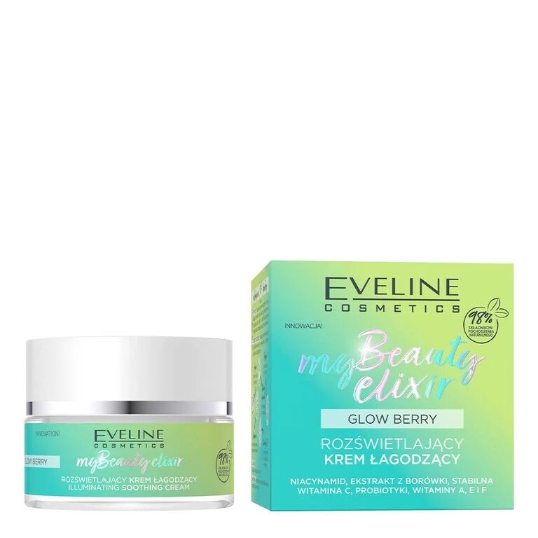 Eveline Cosmetics My Beauty Elixir Glow Berry осветляющий успокаивающий крем 50мл
Eveline Cosmetics My Beauty Elixir Glow Berry осветляющий успокаивающий крем 50мл