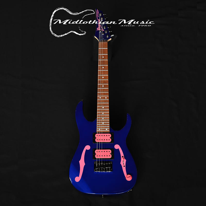 Ibanez Mikro PGMM11 Paul Gilbert Signature — гитара с короткой мензурой — отделка Jewel Blue Gloss
Ibanez Mikro PGMM11 Paul Gilbert Signature — гитара с короткой мензурой — отделка Jewel Blue Gloss