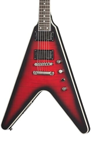 Электрогитара Epiphone Dave Mustaine Prophecy Flying V Figured Fluence Pickups Aged Dark Red Burst w/case
Электрогитара Epiphone Dave Mustaine Prophecy Flying V Figured Fluence Pickups Aged Dark Red Burst w/case