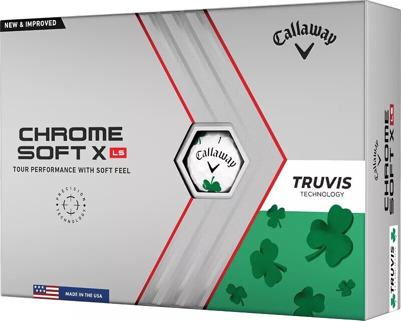 Мячи для гольфа Callaway 2022 Chrome Soft X LS Truvis Shamrock, белый/зеленый
Мячи для гольфа Callaway 2022 Chrome Soft X LS Truvis Shamrock, белый/зеленый