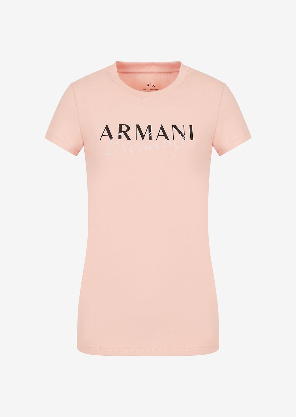 Футболка узкого кроя из органического эластичного хлопка с логотипом Armani Exchange, розовый
Футболка узкого кроя из органического эластичного хлопка с логотипом Armani Exchange, розовый