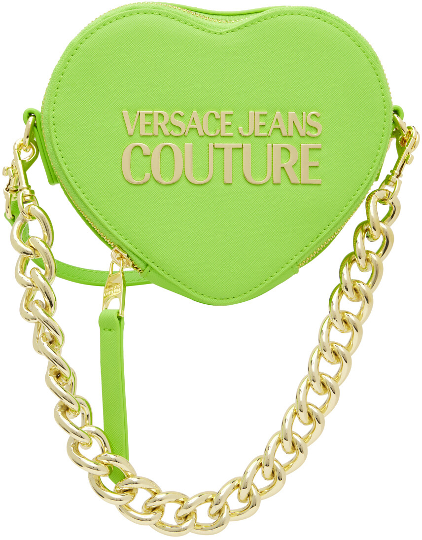 Зеленая сумка через плечо с замком в форме сердца Versace Jeans Couture, Зеленый
Зеленая сумка через плечо с замком в форме сердца Versace Jeans Couture, Зеленый