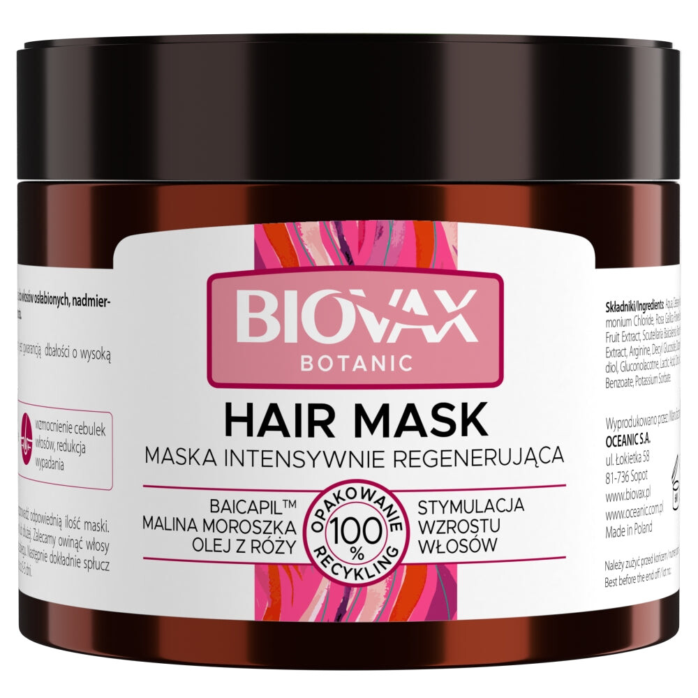 BIOVAX Ботаническая регенерирующая маска Baicapil & Cloudberry & Rose oil 250мл
BIOVAX Ботаническая регенерирующая маска Baicapil & Cloudberry & Rose oil 250мл