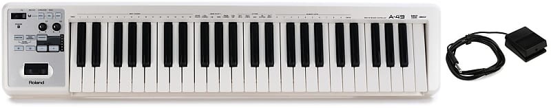 49-клавишный контроллер клавиатуры Roland A-49 — белый комплект с демпферной педалью Roland DP-2 A-49-WH=1 DP-2=1
49-клавишный контроллер клавиатуры Roland A-49 — белый комплект с демпферной педалью Roland DP-2 A-49-WH=1 DP-2=1