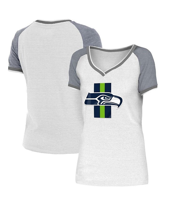Женская бело-серая футболка Seattle Seahawks Training Camp реглан с v-образным вырезом New Era, белый
Женская бело-серая футболка Seattle Seahawks Training Camp реглан с v-образным вырезом New Era, белый