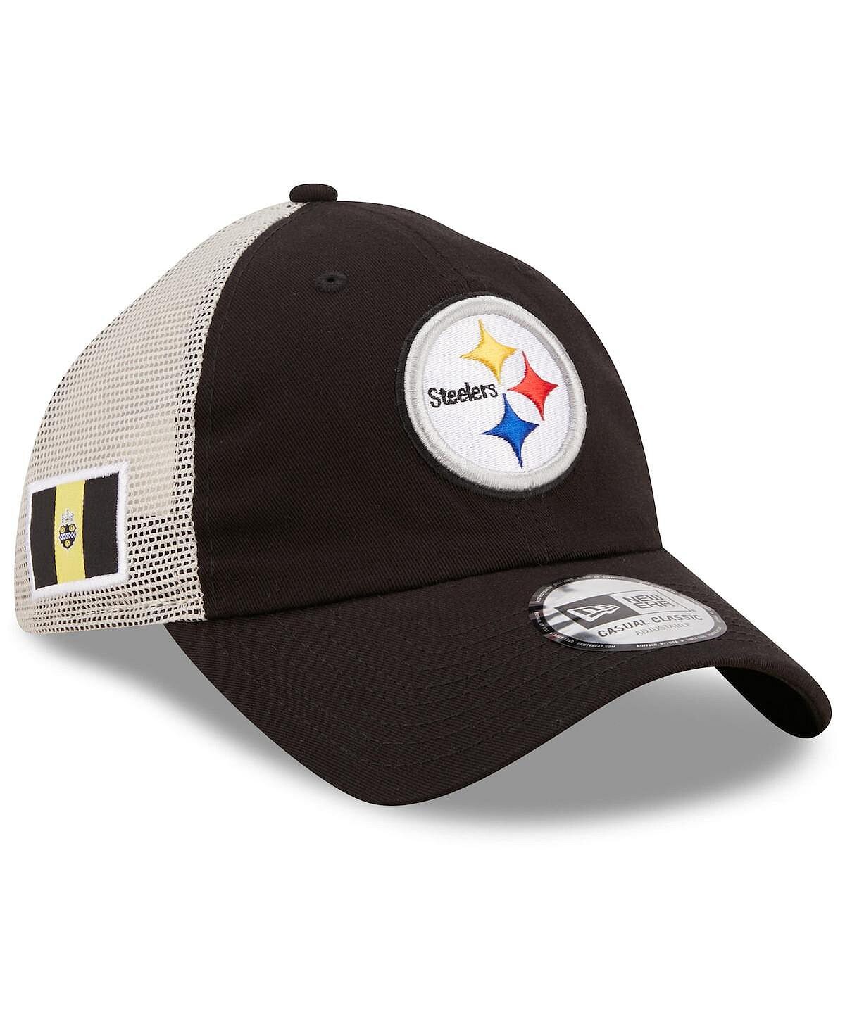 Мужская черно-белая кепка Pittsburgh Steelers Flag 9Twenty Trucker Snapback New Era
Мужская черно-белая кепка Pittsburgh Steelers Flag 9Twenty Trucker Snapback New Era