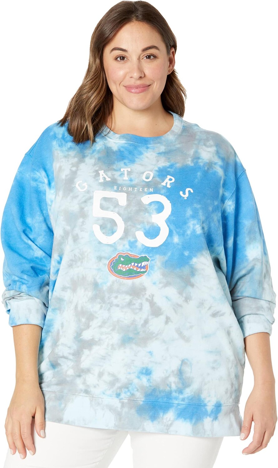 Толстовка Lauren James Florida Gators Tie-Dye Sweatshirt, цвет Royal/Grey
Толстовка Lauren James Florida Gators Tie-Dye Sweatshirt, цвет Royal/Grey