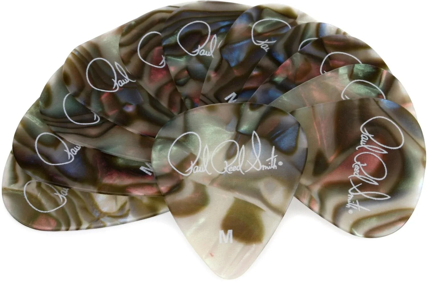 Целлулоидные медиаторы для гитары PRS Abalone Shell — средние, упаковка из 12 штук
Целлулоидные медиаторы для гитары PRS Abalone Shell — средние, упаковка из 12 штук